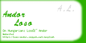 andor loso business card